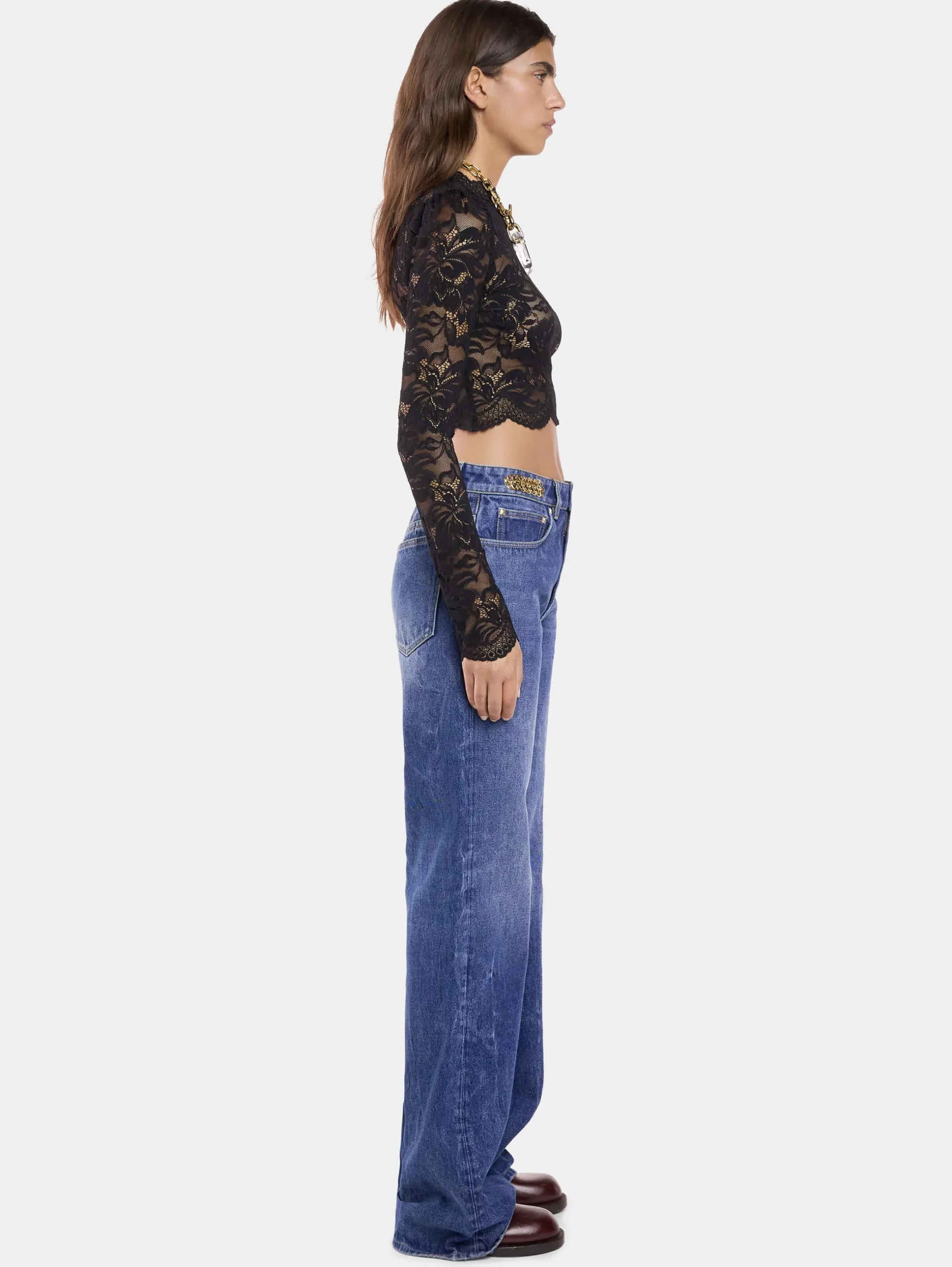 BAGGY JEANS IN DARK WASHED DENIM | Rabanne Shop