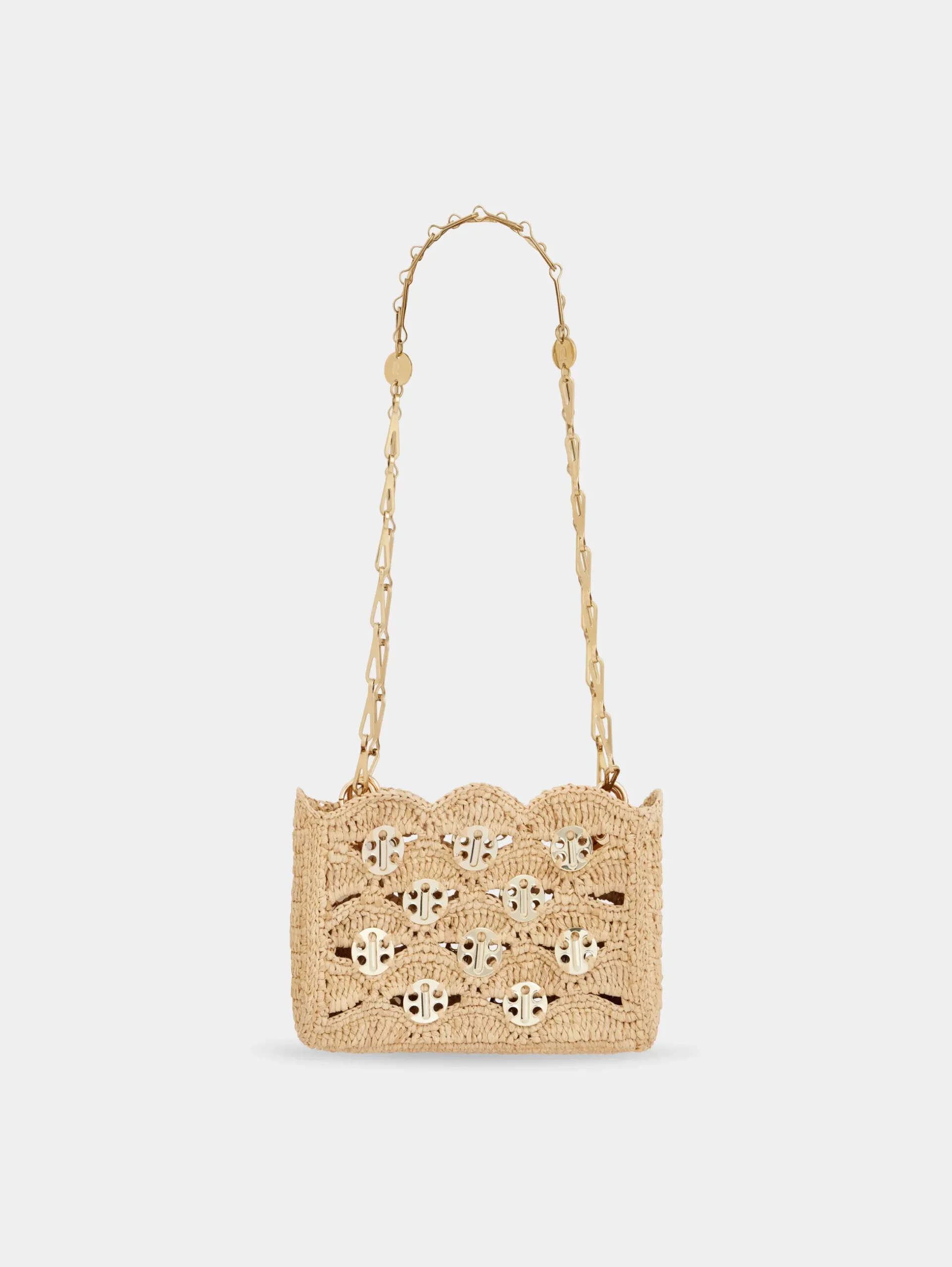 1969 BEIGE NANO BAG IN RAFFIA | Rabanne Fashion