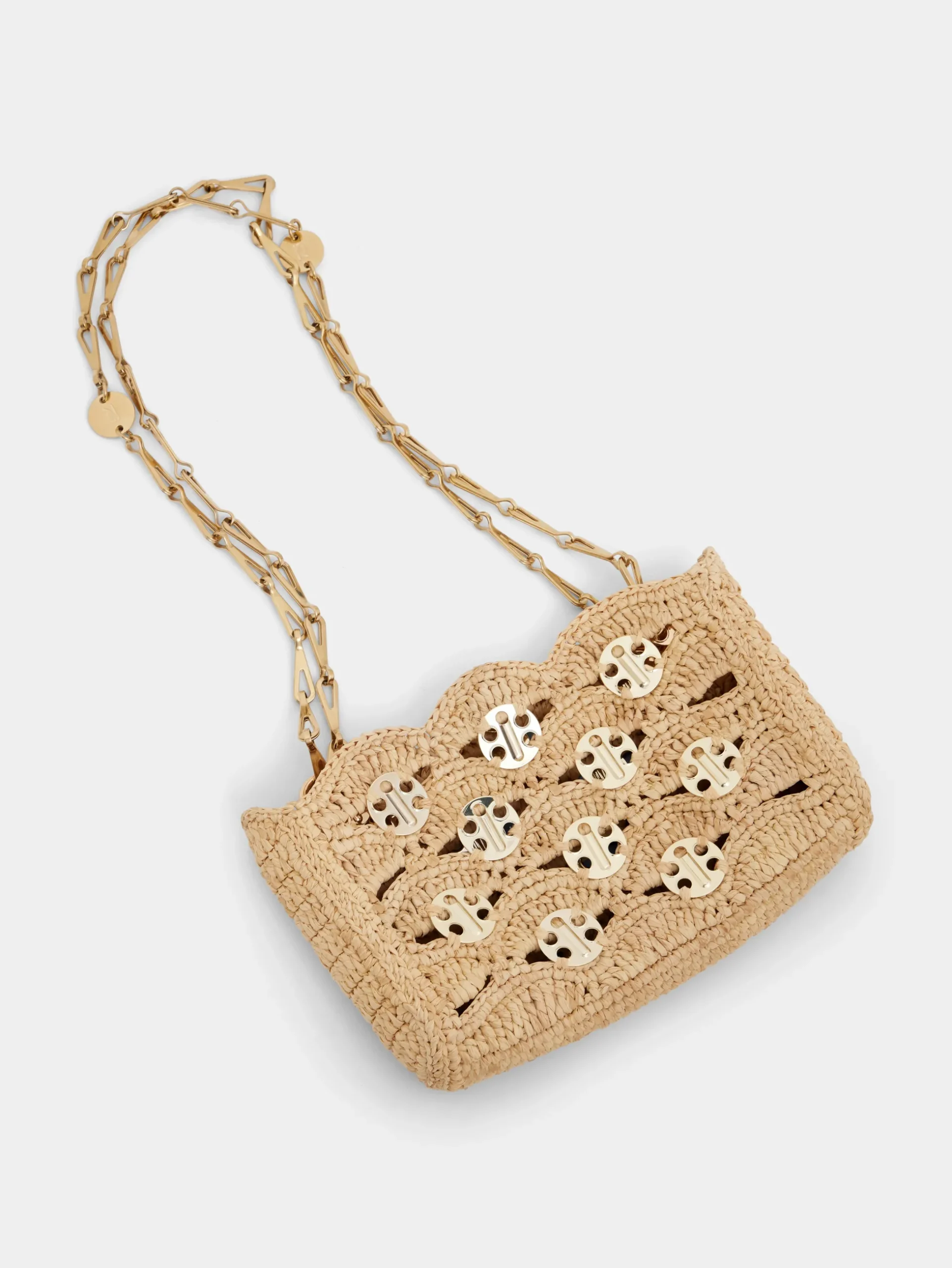 1969 BEIGE NANO BAG IN RAFFIA | Rabanne Fashion