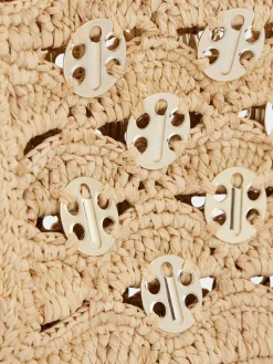 1969 BEIGE NANO BAG IN RAFFIA | Rabanne Fashion