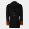 Black and Camel Wool Coat | Rabanne Cheap
