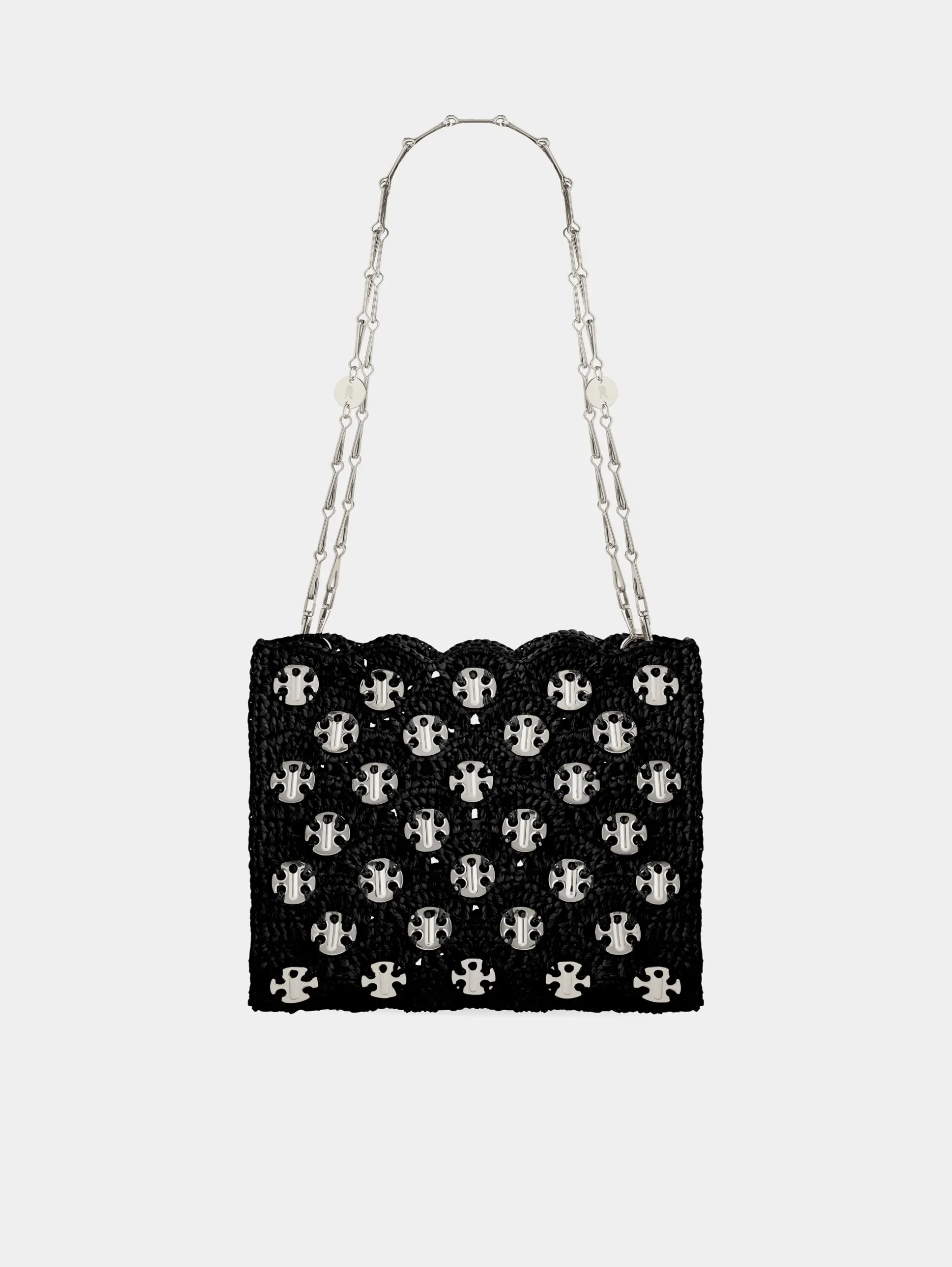 1969 BLACK BAG IN RAFFIA | Rabanne Outlet