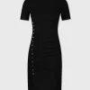 Black drapé pression mini dress | Rabanne Shop