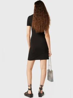 Black drapé pression mini dress | Rabanne Shop