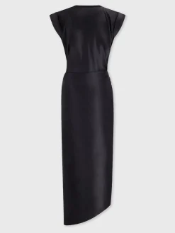 Black draped dress with signature piercing | Rabanne Cheap