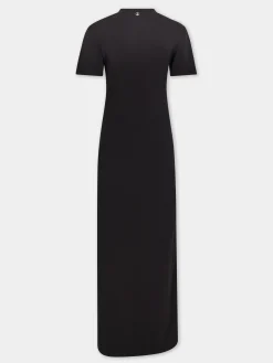BLACK LONG PIERCING DRESS IN COTTON JERSEY | Rabanne Best Sale