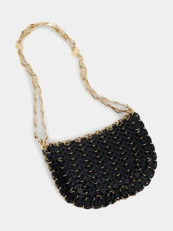 1969 BLACK MESSENGER LEATHER BAG | Rabanne Best