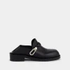 black MULES IN SMOOTH LEATHER | Rabanne Cheap