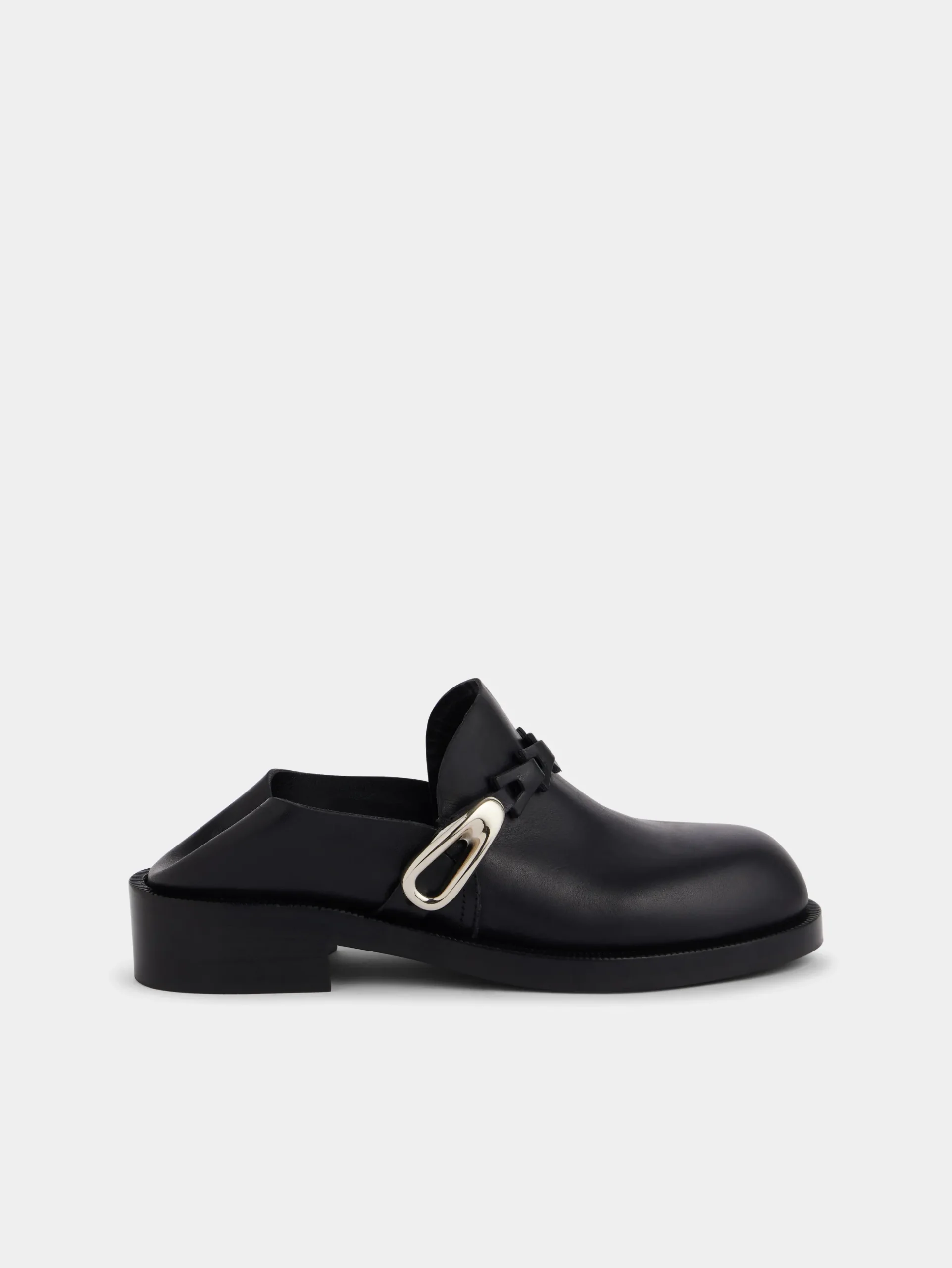 black MULES IN SMOOTH LEATHER | Rabanne Cheap