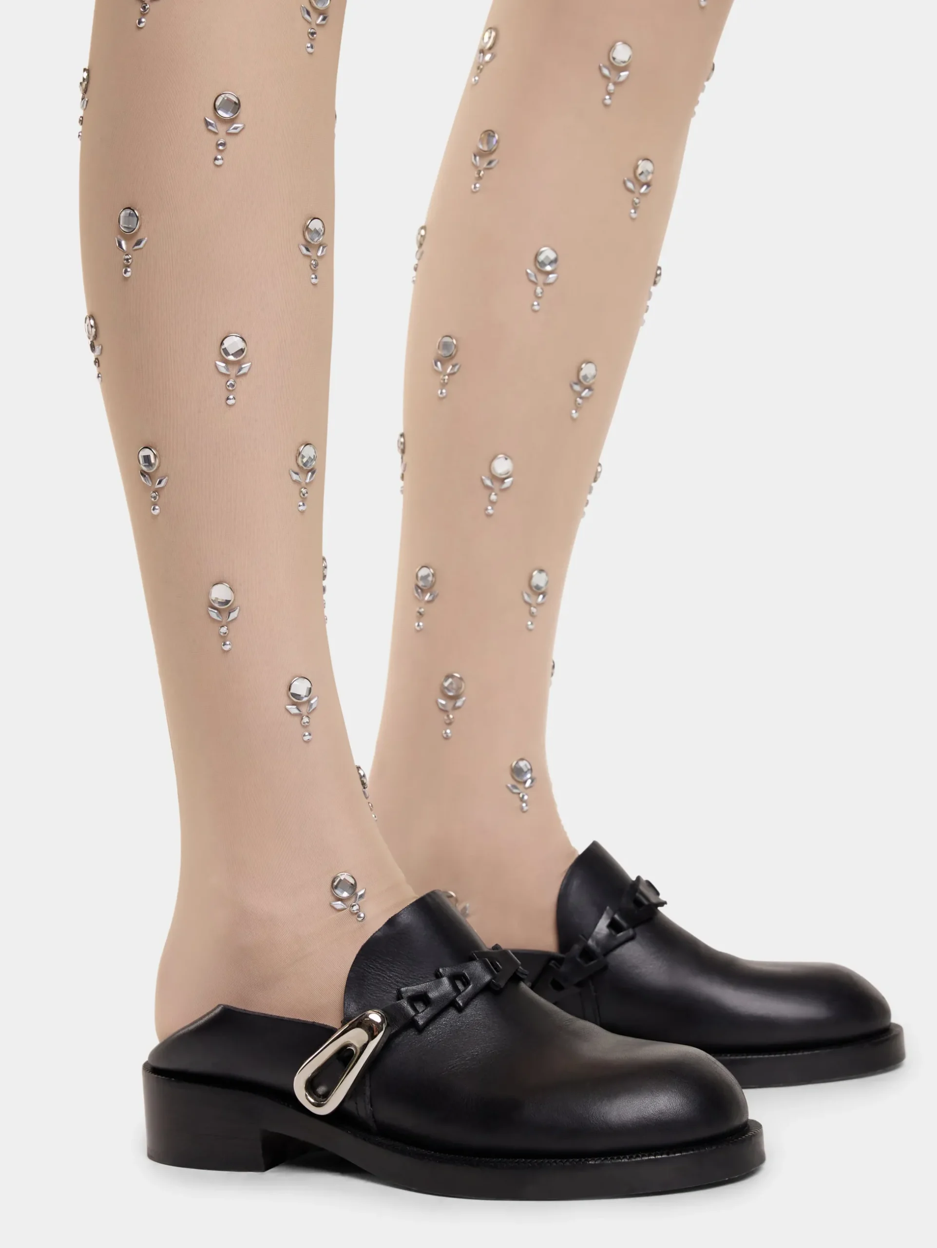 black MULES IN SMOOTH LEATHER | Rabanne Cheap