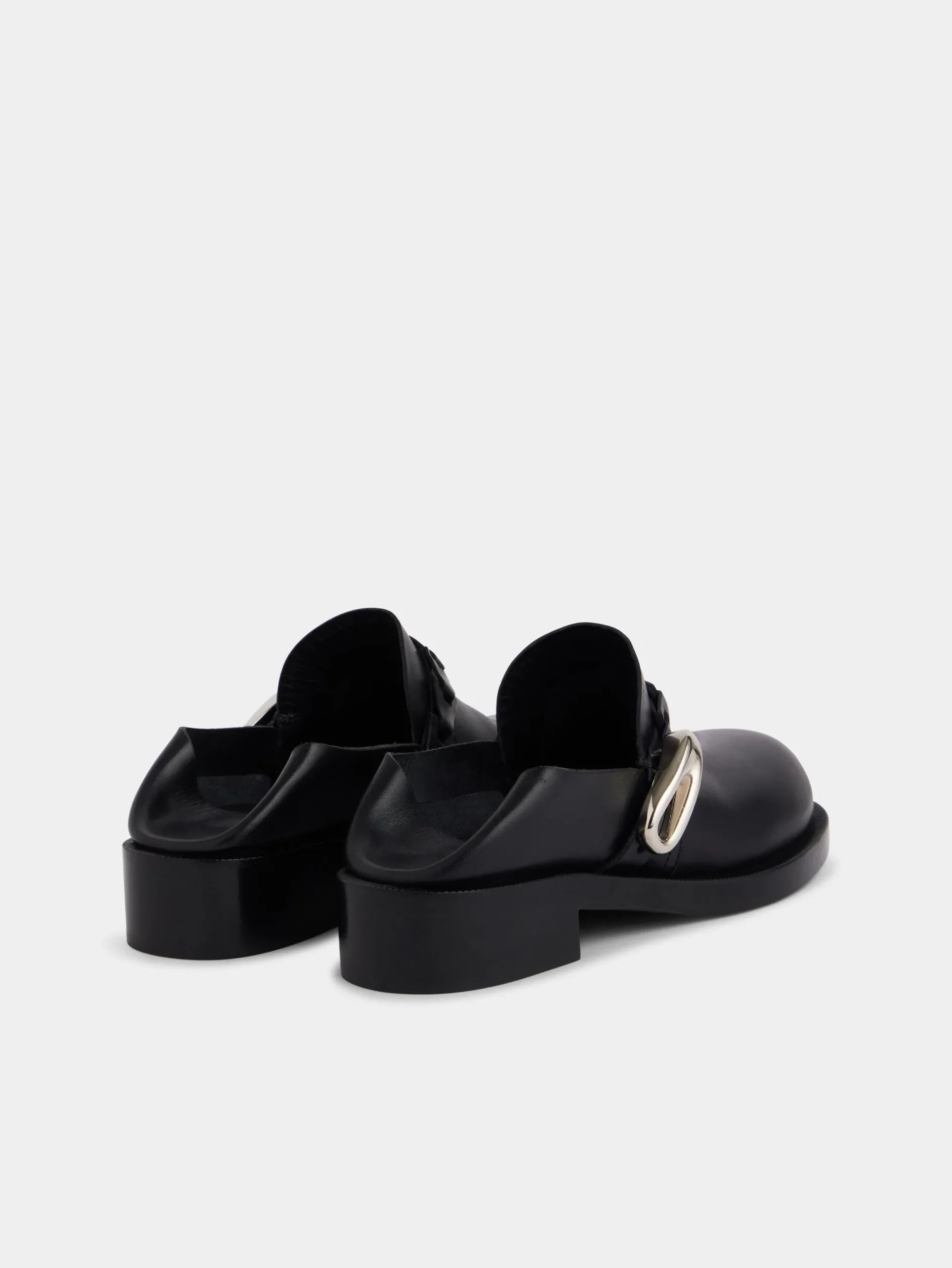 black MULES IN SMOOTH LEATHER | Rabanne Cheap