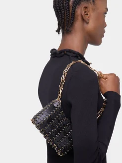 1969 BLACK NANO BAG IN LEATHER | Rabanne Outlet