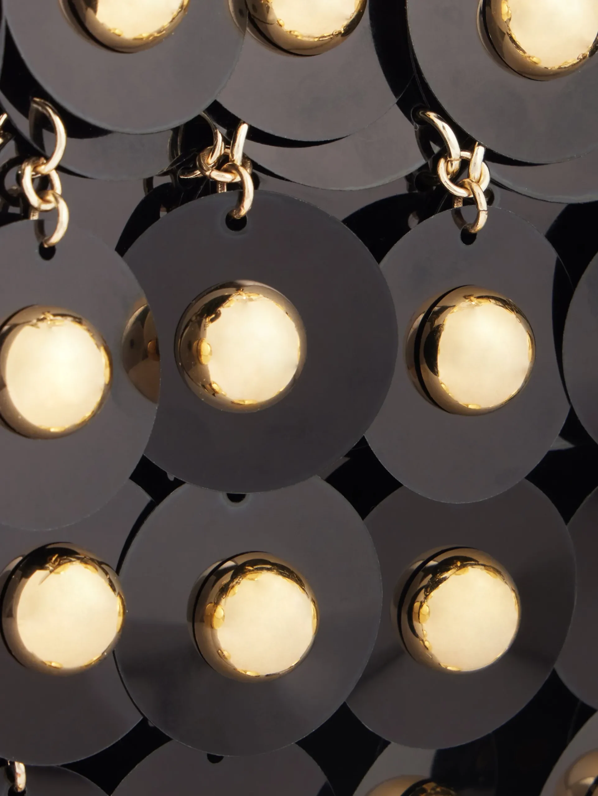 BLACK SPARKLE NANO SPHERE BAG | Rabanne Sale