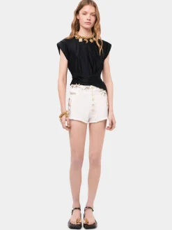 Black top with signature piercing | Rabanne Cheap