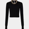 Black wool sweater with the eight chain | Rabanne Best Sale