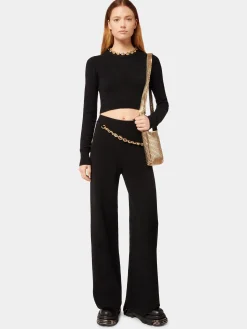 Black wool sweater with the eight chain | Rabanne Best Sale