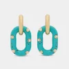BLUE XL LINK OVERSIZED PALM SPRING EARRINGS | Rabanne Best Sale