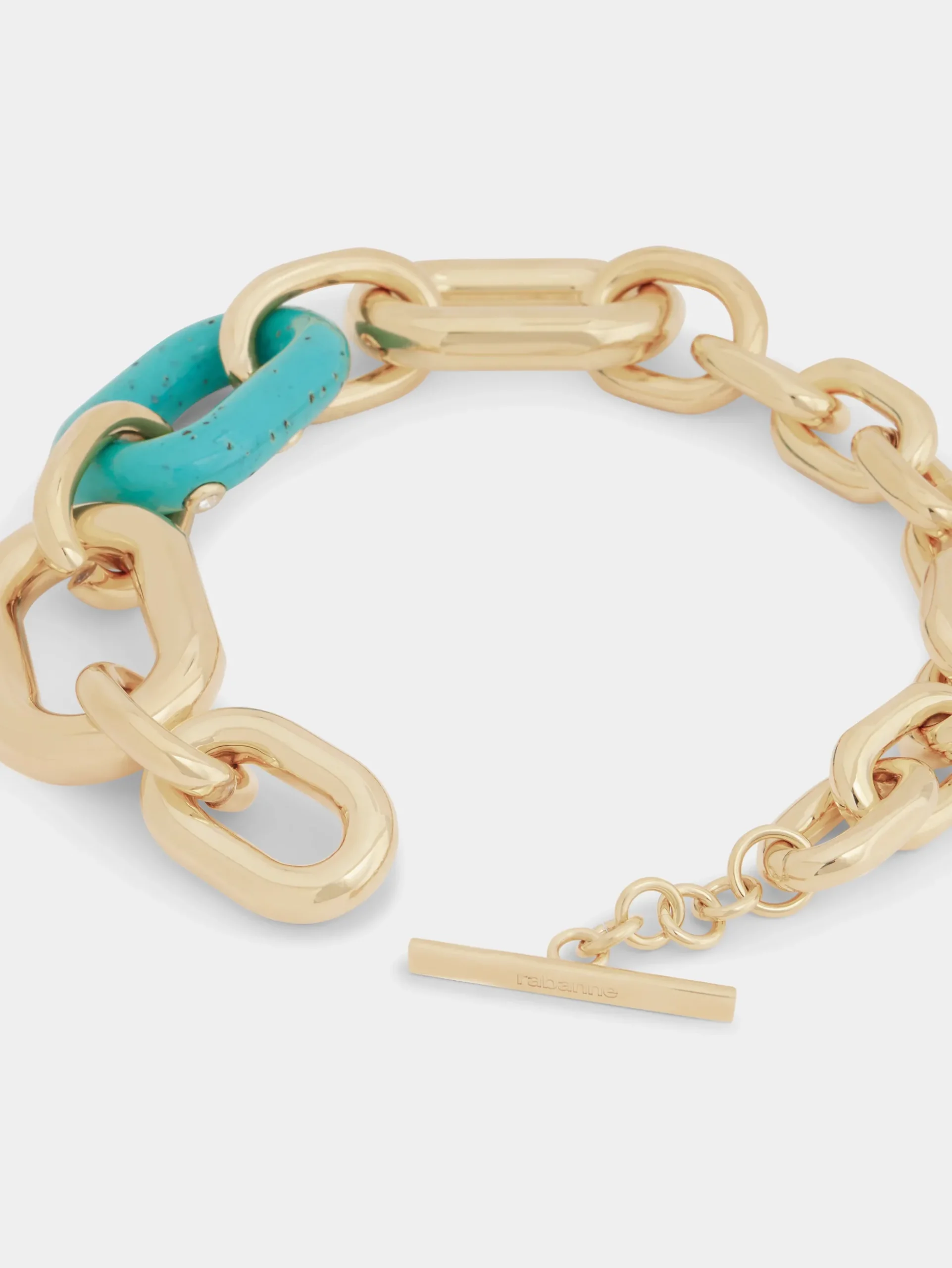 BLUE XL LINK OVERSIZED PALM SPRING NECKACE | Rabanne Fashion