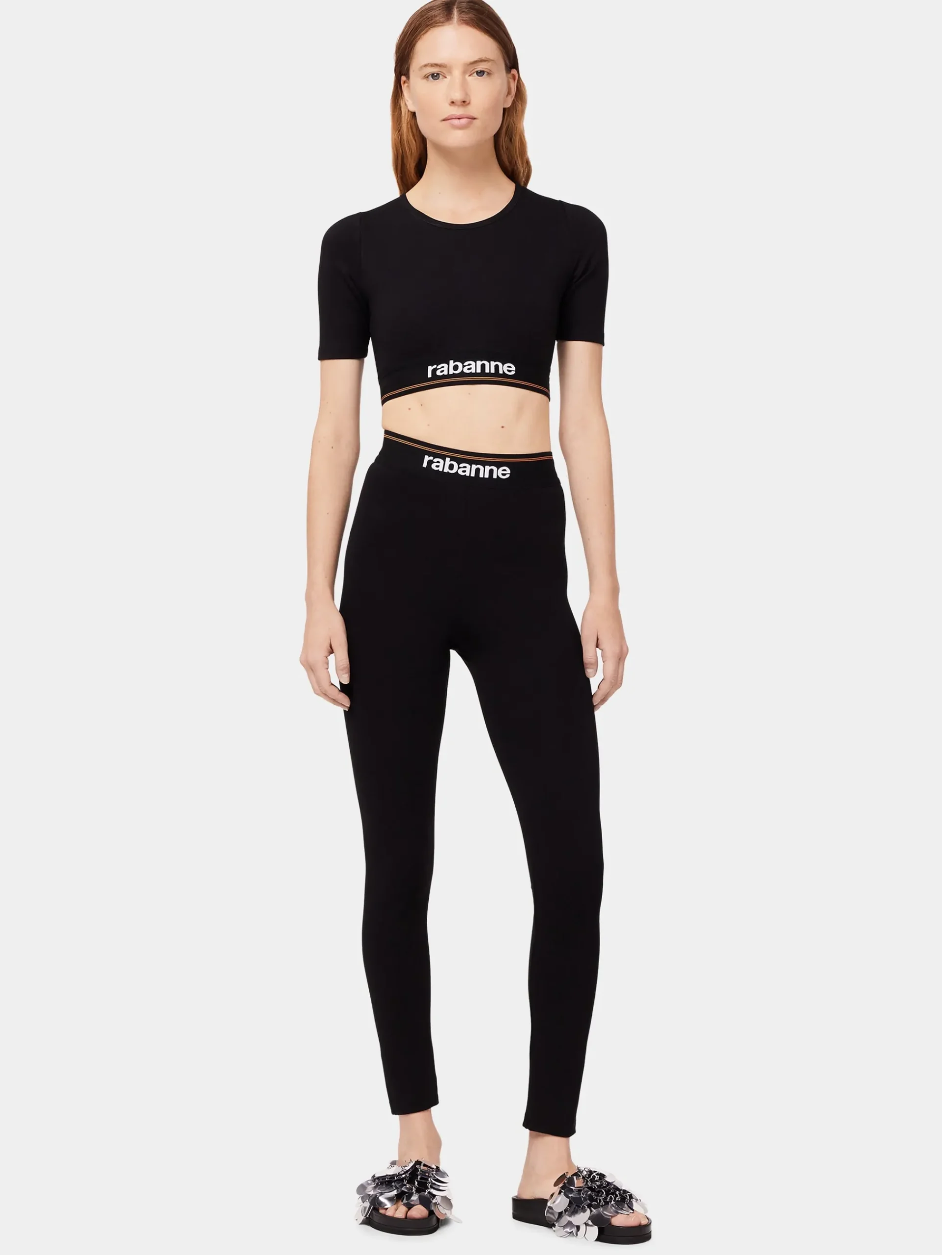 Bodyline black crop top | Rabanne Hot