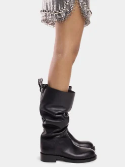 BOOTS IN SMOOTH LEATHER | Rabanne Hot