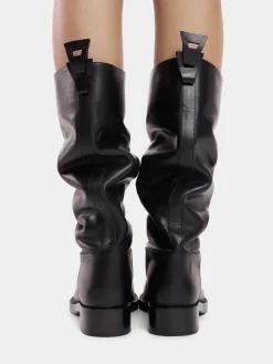 BOOTS IN SMOOTH LEATHER | Rabanne Hot