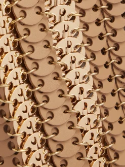 CAMEL 1969 SQUARE BAG IN METAL AND LEATHER MIX | Rabanne Clearance