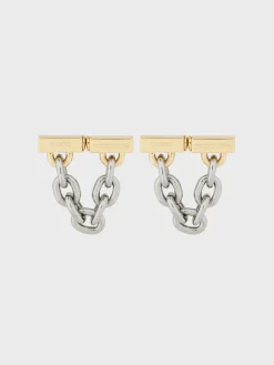 Chain-link earrings | Rabanne Flash Sale