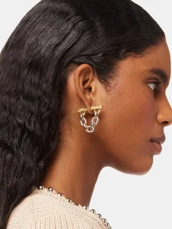 Chain-link earrings | Rabanne Flash Sale