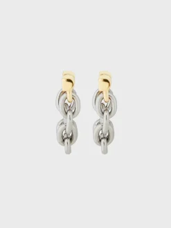 Chain-link earrings | Rabanne Flash Sale