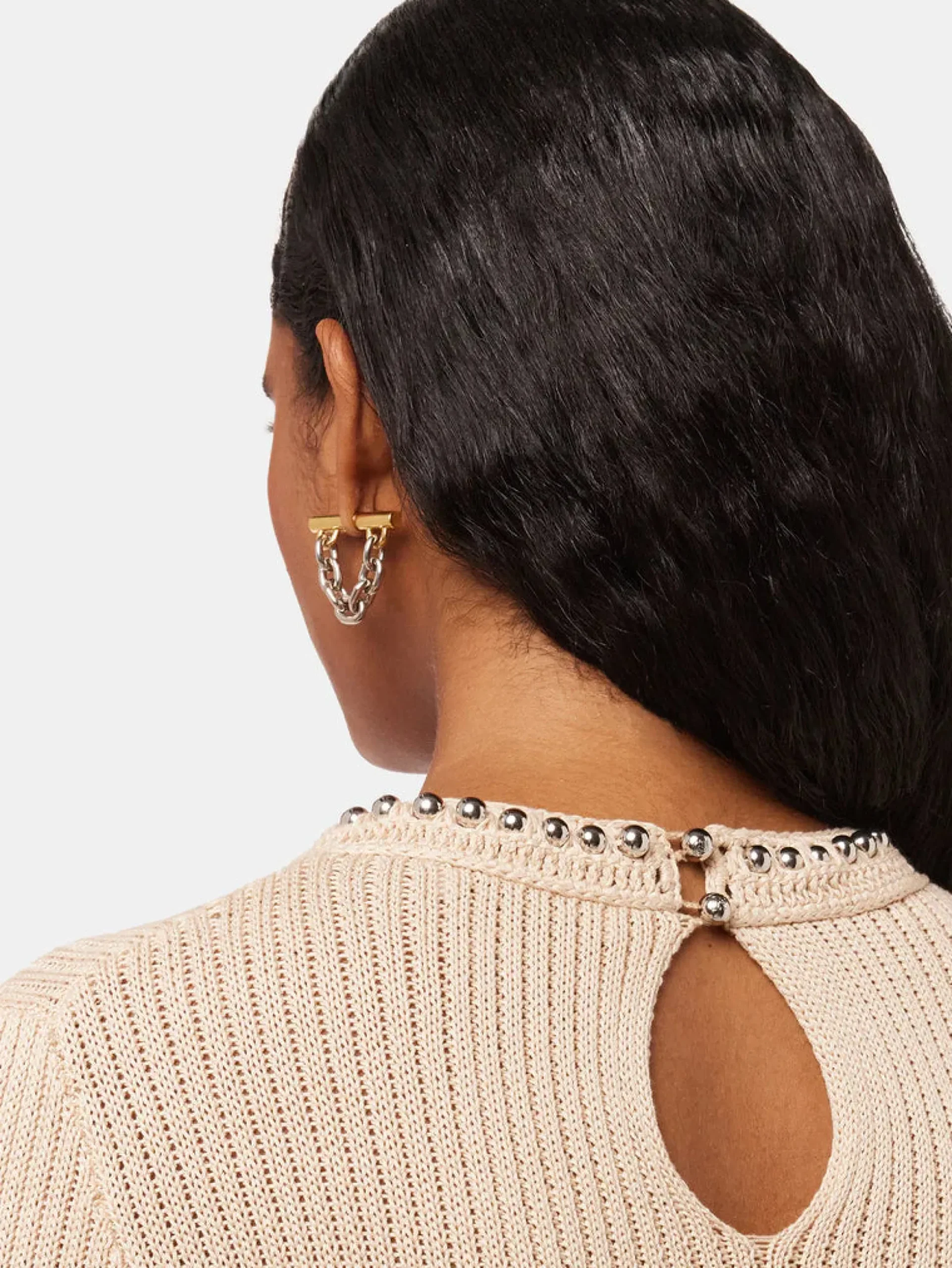 Chain-link earrings | Rabanne Flash Sale