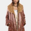 COAT IN PYTHON-FINISH SHEARLING | Rabanne Discount