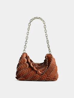 Cognac Paco clutch Bag | Rabanne Shop