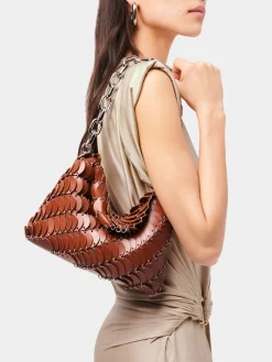 Cognac Paco clutch Bag | Rabanne Shop