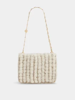 Ecru 1969 BAG IN SHEARLING | Rabanne Store