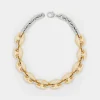 Eight Chunky Gold/Silver Eight Necklace | Rabanne Discount