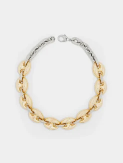 Eight Chunky Gold/Silver Eight Necklace | Rabanne Discount