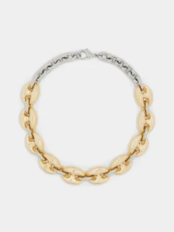 Eight Chunky Gold/Silver Eight Necklace | Rabanne Discount