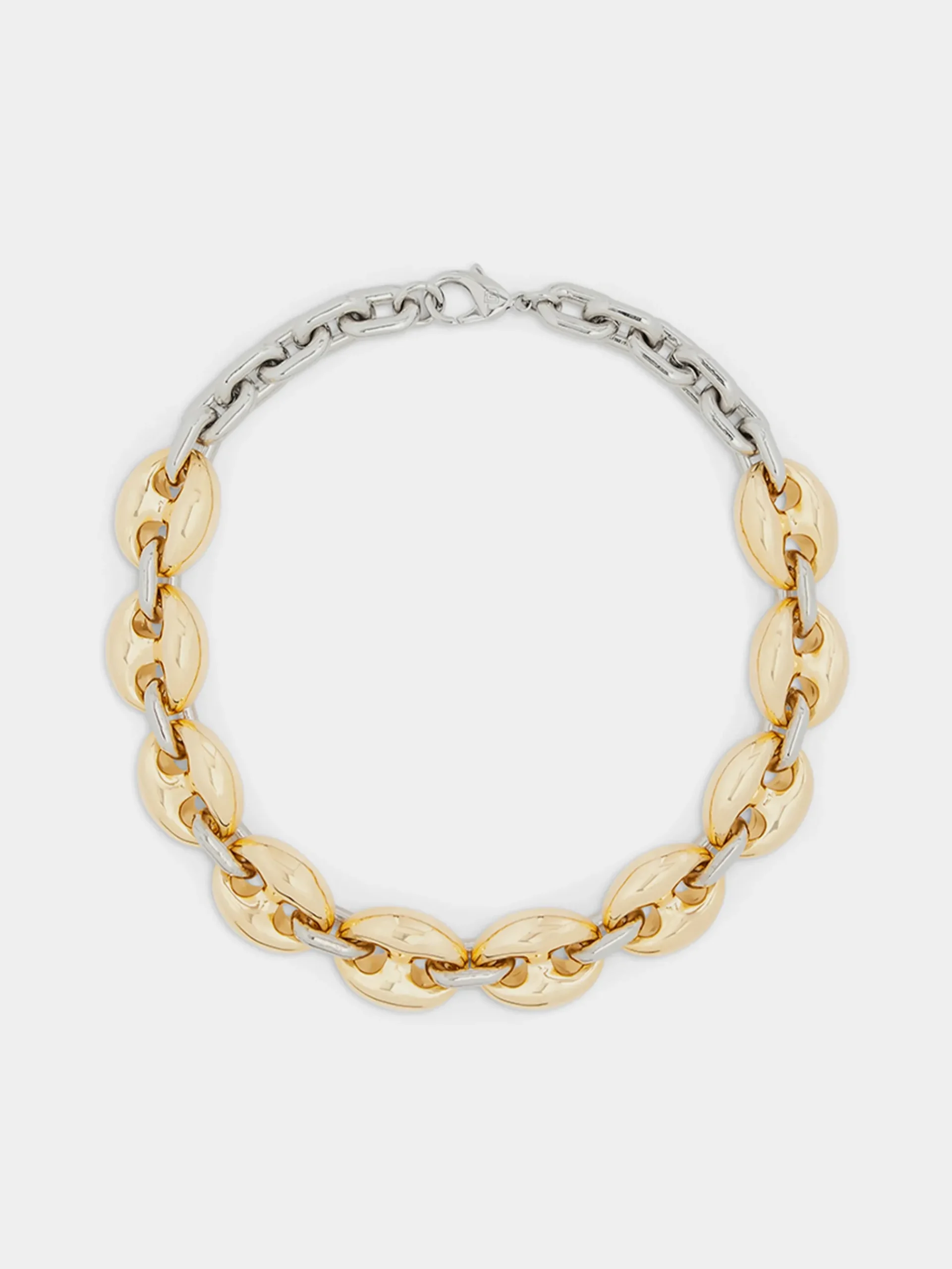 Eight Chunky Gold/Silver Eight Necklace | Rabanne Discount