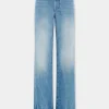 Flared jeans embellished with 1969 discs | Rabanne Hot