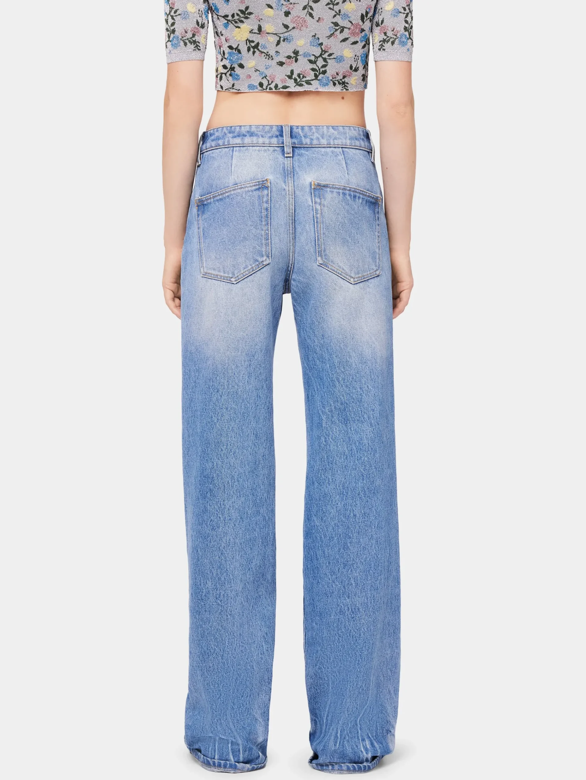 Flared jeans embellished with 1969 discs | Rabanne Hot