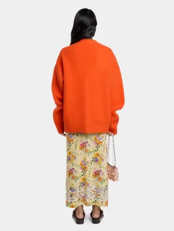 FLORAL LONG EMBELLISHED SKIRT IN SECOND SKIN JERSEY | Rabanne Best