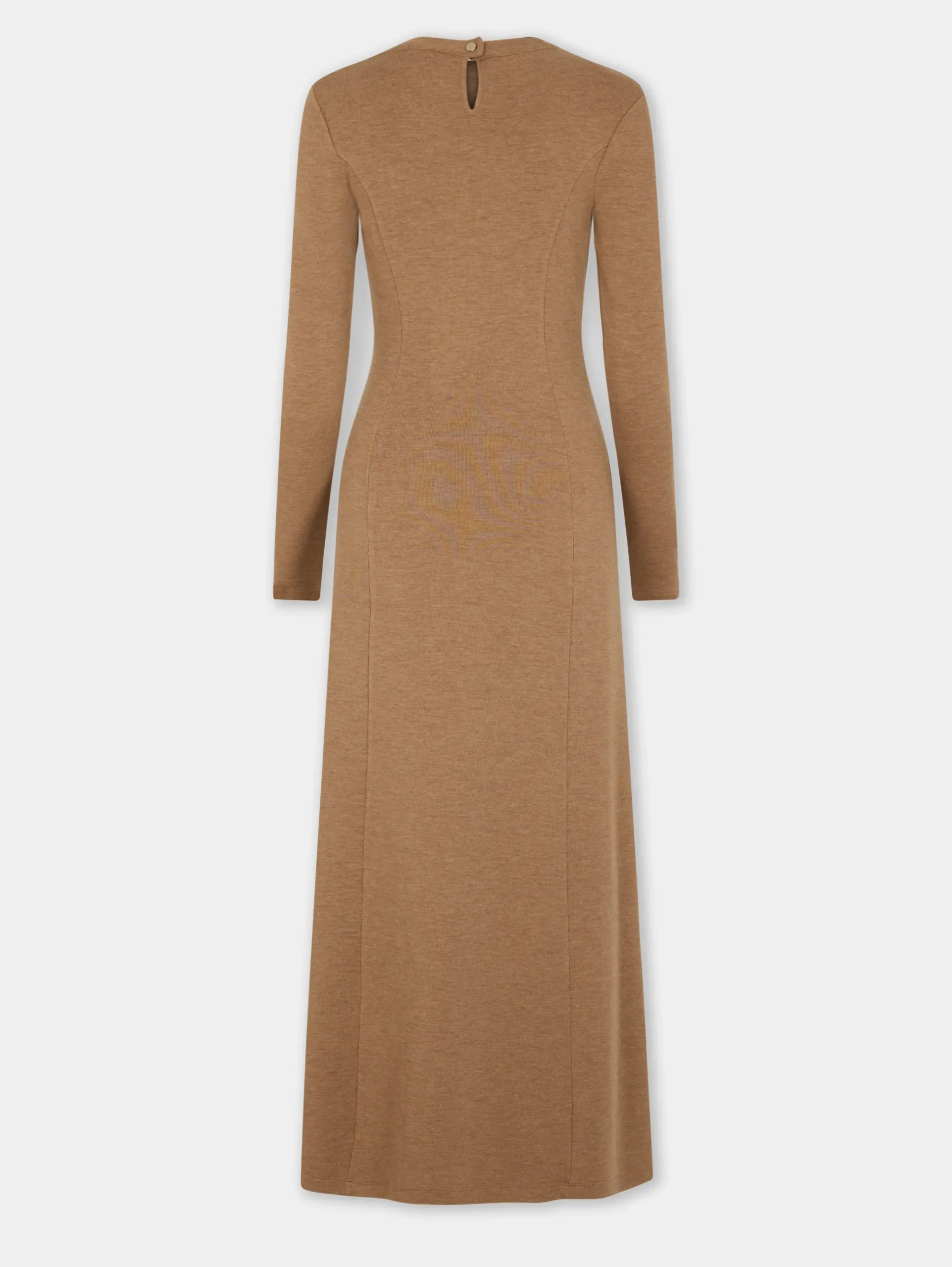 GATHERED LONG DRESS IN WOOL JERSEY | Rabanne Store