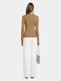 GATHERED TOP IN WOOL JERSEY | Rabanne Clearance