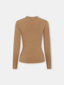 GATHERED TOP IN WOOL JERSEY | Rabanne Clearance
