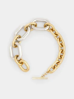 Gold and Silver oversized XL Link Necklace | Rabanne Outlet