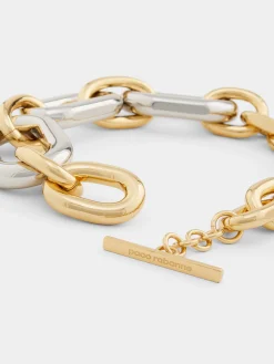 Gold and Silver oversized XL Link Necklace | Rabanne Outlet