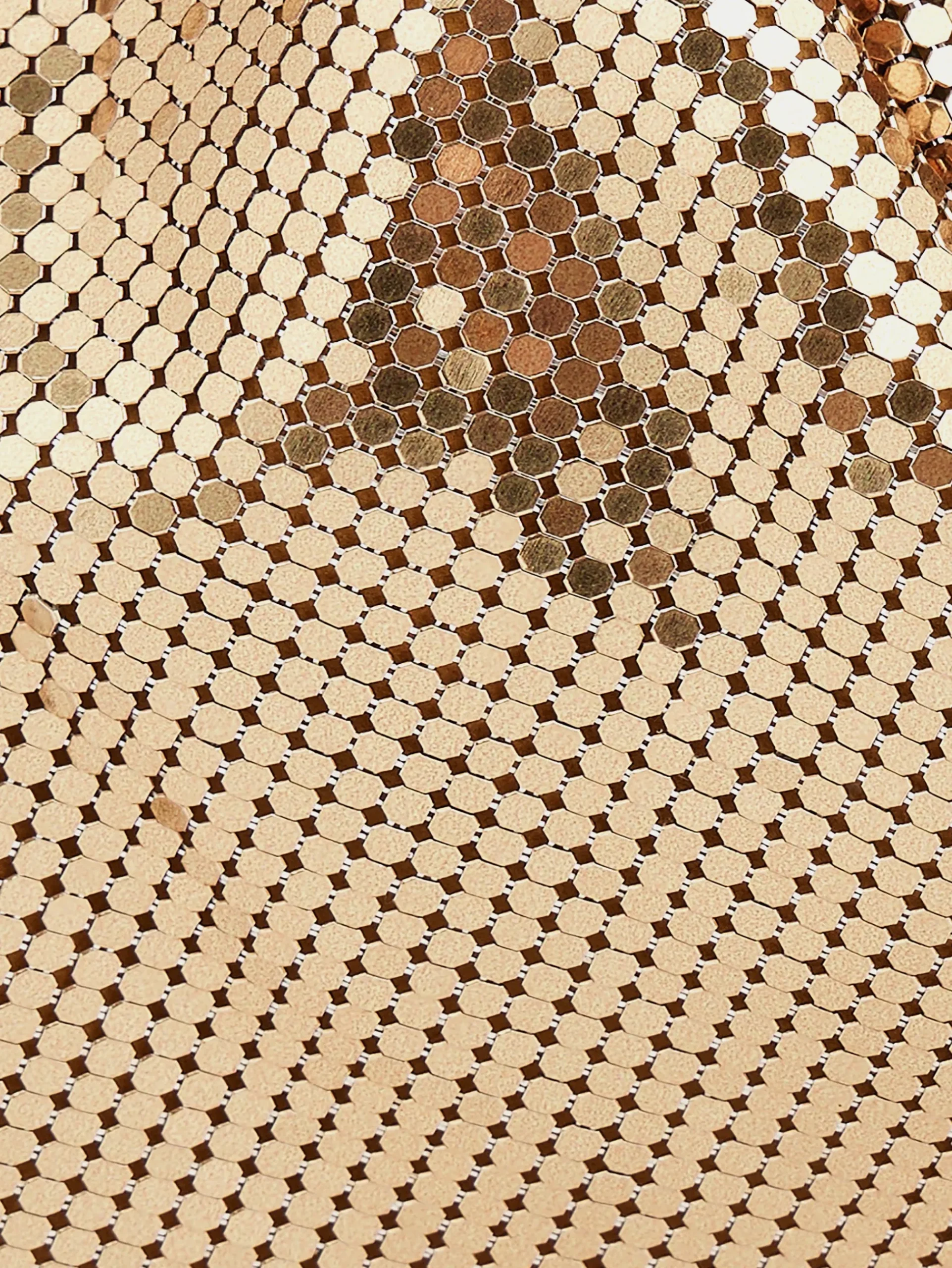 Gold chainmail pocket bag | Rabanne Fashion