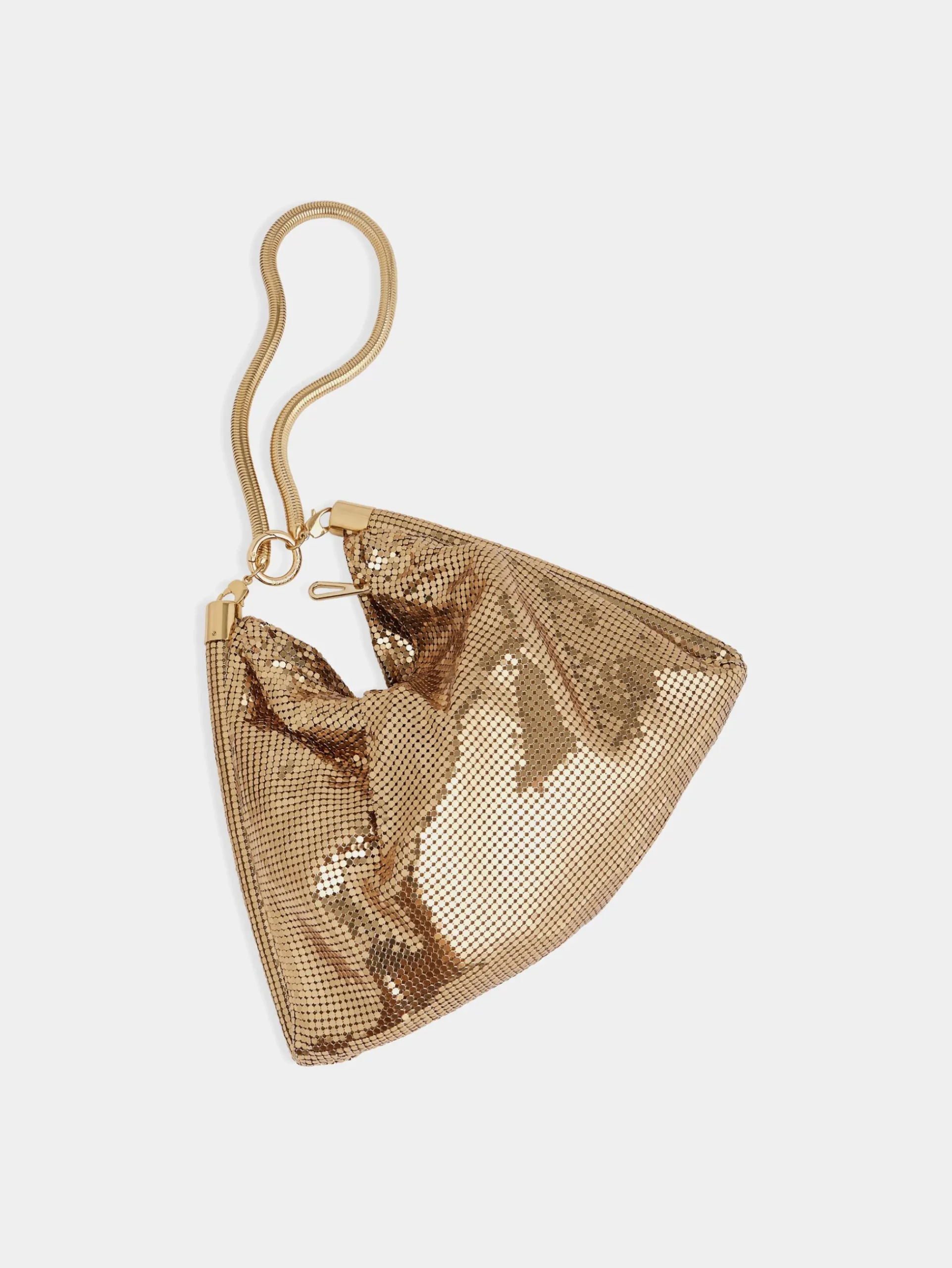 Gold chainmail pocket bag | Rabanne Fashion