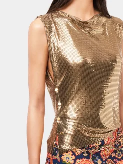 Gold chainmail Top | Rabanne Clearance