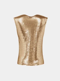 Gold chainmail Top | Rabanne Clearance